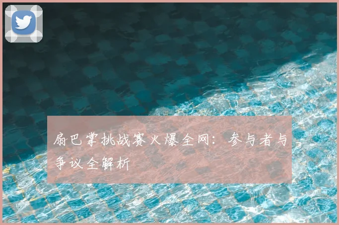 扇巴掌挑战赛火爆全网：参与者与争议全解析